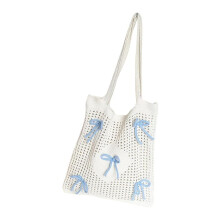 Summer Mesh Beach Bag Aesthetic Hippie Knit Hoboes Bag Crochet Toted Bag Women