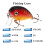 Floating Bait Wobbler Crankbait 4.5 cm 7 g with Hook 3