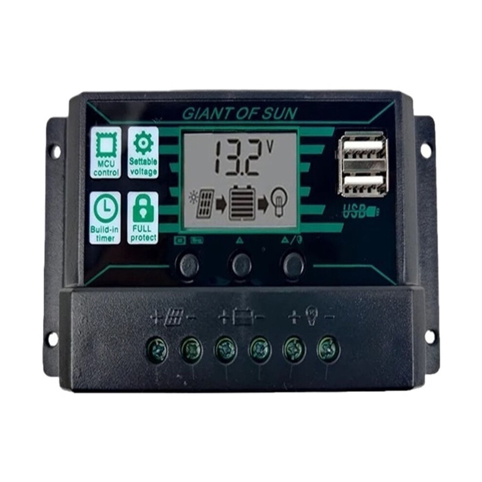 Pwm Solar Charge Controller 12V/24V 10A-60A With Lcd And 9341593972161