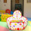 Foldable Kids Playpen with Ball Pit Balls, Portable Safe 4