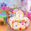 Foldable Kids Playpen with Ball Pit Balls, Portable Safe 5