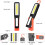 Lampe de travail LED COB rechargeable avec aimant (1 pièce) 8