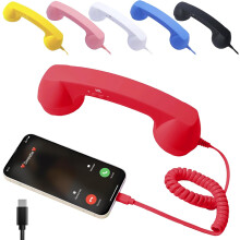 Retro phone handset Type-C connector vintage style