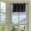 Black Thermal Blackout Kitchen Curtains 14x29 Inch 4