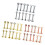 Stainless Steel Stud Earrings 12 pcs 16G 8