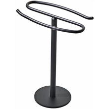 Toallero independiente negro mate de 33 cm (13"), acero inoxidable SUS304