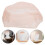 Beige hårtopper med PU-base, pustende nettinghette, 1 stk. 1