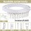 Rail de rideau de plafond flexible de 3 m avec supports 2