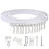 Rail de rideau de plafond flexible de 3 m avec supports 4