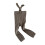 Ensfargede grå bukseselerleggings til barn, 3-5 år 1