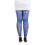 Meia-calça feminina floral até o tornozelo com renda e strass. 1