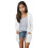 Girls' Open-Front Solid Cardigan with Pockets, Size 9-10Y 1