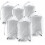 Sacos plásticos transparentes com cordão, 62 x 31 polegadas, 4 mil, pacote com 6 unidades. 1