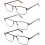 Lesebrille für Herren mit Blaulichtfilter und Metallrahmen 1