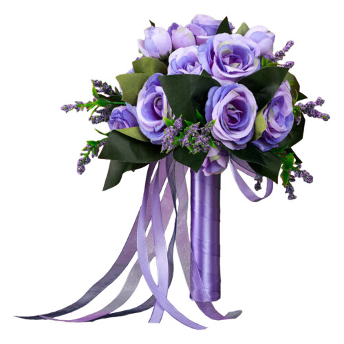 Silk Flower Hand Bouquet Rustic Romantic Style 2
