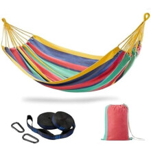 Brazilian Double Hammock Cotton Aqua Blue 94x63 in