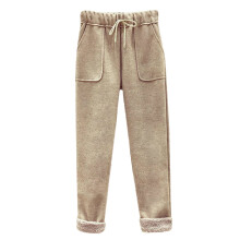 Thermal Pants Women High Waisted Khaki L