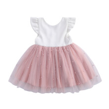 Toddler Girls Sundress with Fly Sleeves, Tulle Princess