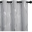 Silver Grey Pattern Curtains Thermal Insulated 2 Panels 1