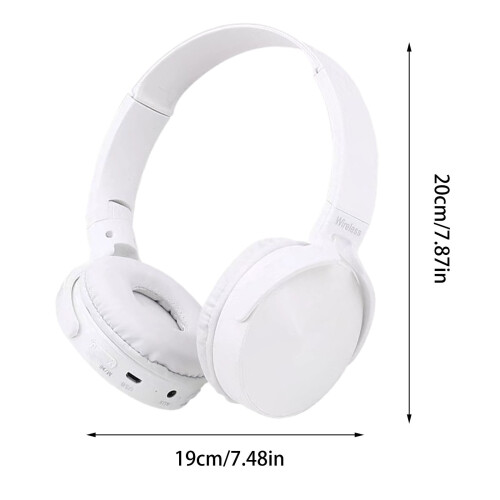 Bluetooth-hovedtelefoner med hvidt kabel og gaming-headset 2