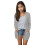 Girls' Open-Front Solid Cardigan with Pockets, Size 7Y–8Y 1