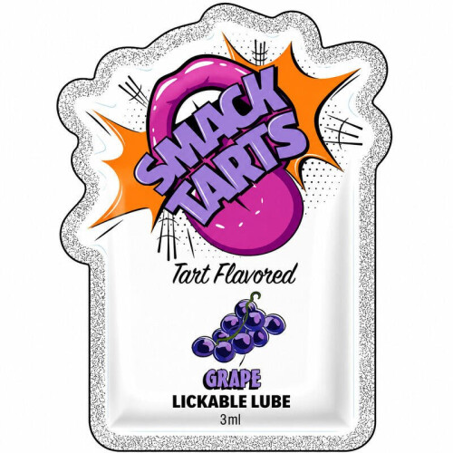 Doc Johnson Smack Tarts Lickable Lubricant – Sour Grape – 3ml Sachet