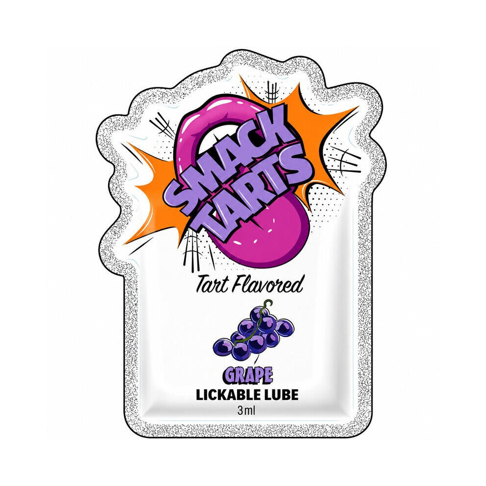 Doc Johnson Smack Tarts Lickable Lubricant – Sour Grape – 3Ml Sachet