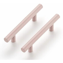 Cabinet Pulls Pink Stainless Steel 5 Inch 24 Pack