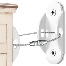 Furniture Wall Anchors 6-Pack White 400 lbs