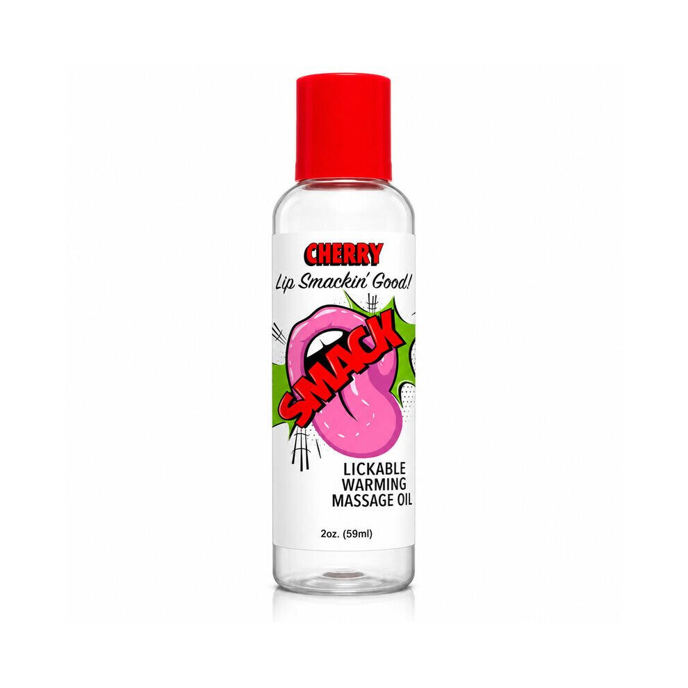 Doc Johnson Smack Tarts Lickable Massage Oil – Cherry – 2Oz Bottle