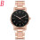 Women's quartz watch 38mm luminous dial leather band 2