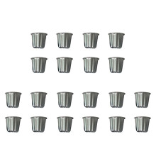 Canele Form, Cannele Muffin Cup, 20St Non-Stick Cannele Mould GråSvarta Canneles