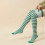 Chaussettes rayées montantes pour la Saint-Patrick, motif trèfle vert1 6