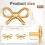 Gold Brass Bow Drawer Knobs 2 pcs 2