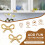 Gold Brass Bow Drawer Knobs 2 pcs 3