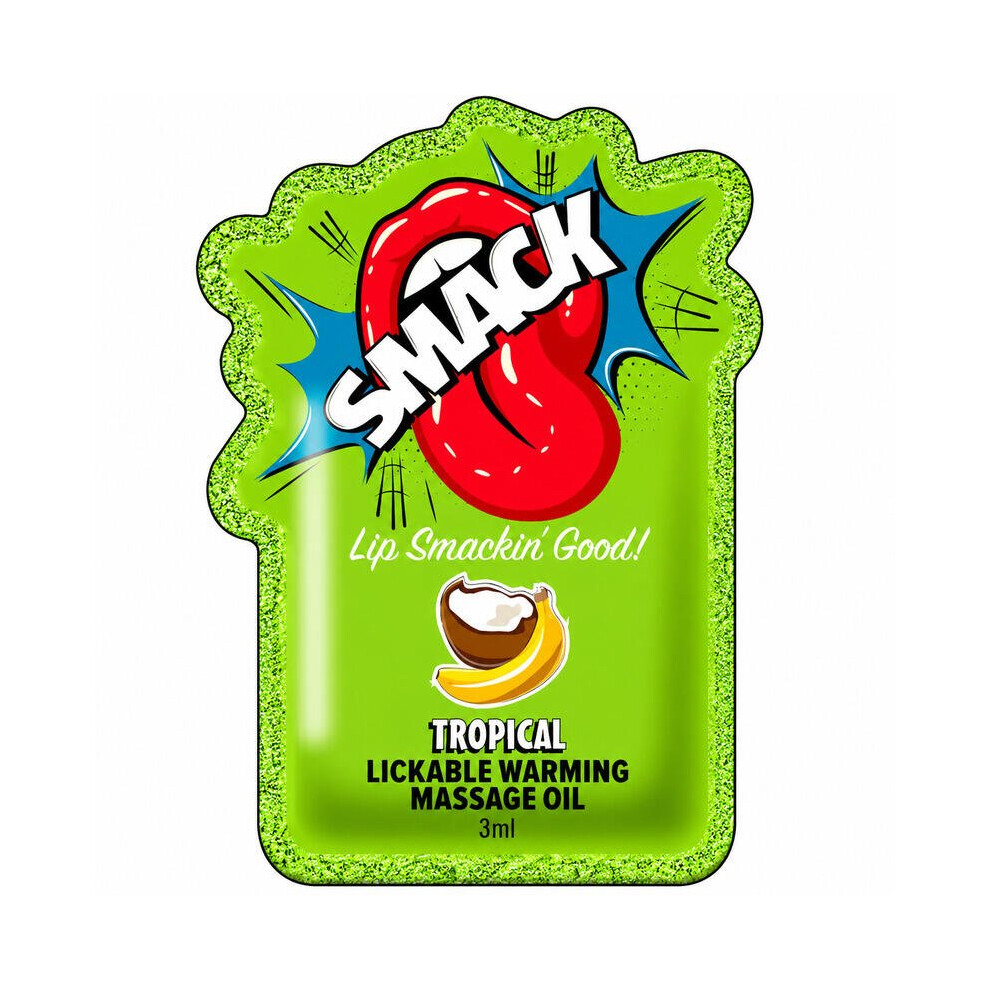 Doc Johnson Smack Tarts Lickable Massage Oil – Tropical – 3Ml Sachet