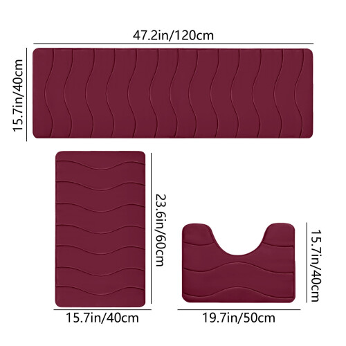 Large Non-Slip Bath Mat for Bathroom and Entryway 2