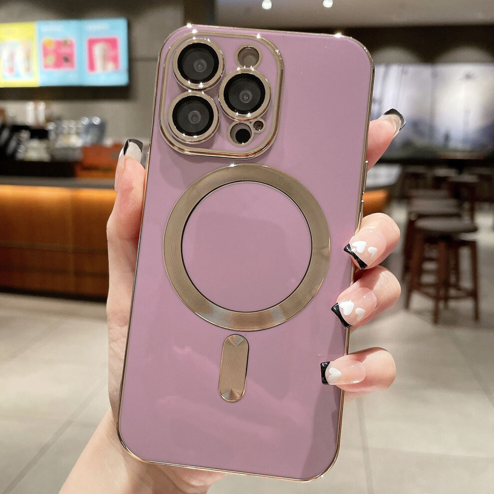 Magsafe Compatible Slim Magnetic Case For Iphone 11 Purple 9341593949835