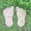 Simulated Footprint Stepping Stone Mold 2 pcs 2