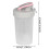 Protein Shaker Bottle Clear Non-BPA 300ML 2 pcs 3
