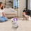 Gatinho de pelúcia elétrico para crianças pequenas com função de chamada e caminhada. 6