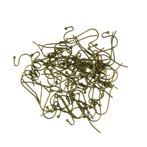 Fish Ear Hooks Dot Wire for Jewelry Making 200 pcs 1