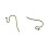 Fish Ear Hooks Dot Wire for Jewelry Making 200 pcs 3