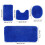 Ensemble de tapis de bain antidérapants 4 pièces, lavables et à séchage rapide 3