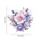Autocolant decorativ auto cu trandafir, vinil impermeabil, 1 pachet 3