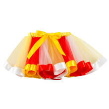 Kids Girls Rainbow Tutu Skirt Yellow 1 piece
