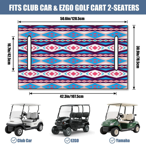 Capa de microfibra para banco de carrinho de golfe, 130 x 79 cm (51 x 31 polegadas) 2