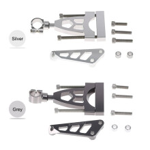 Supporto di Montaggio per Ammortizzatore di Sterzo per Moto per CB400 VTEC 1999- Parti per Modifiche Moto Grigio