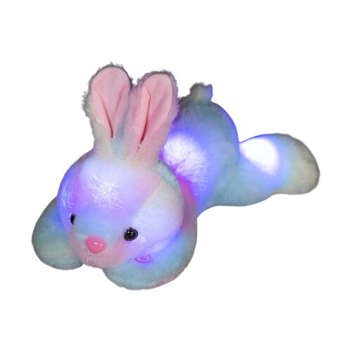 LED Glow Bunny Plush Night Light 14 Inch Multicolor 1