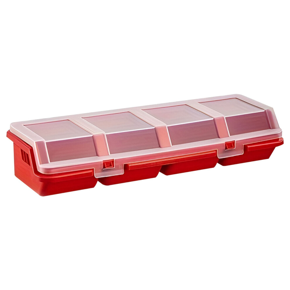 Screw Organizer Box With Lid 4-Compartment 9066521342945